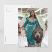 American Indian Angel Briefkaart (Voorkant / Achterkant)