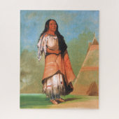 American Indian Blackfoot Woman, George Catlin Legpuzzel (Verticaal)