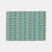 American Indian Cabin Fleece Blanket Deken (Voorkant (Horizontaal))