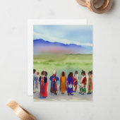 American Indian Celebration Note Cards Notitiekaartje (Voorkant / Achterkant in situ)