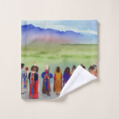 American Indian Celebrroom Bathroom Towel Set Bad Handdoek (Wasdoekje)