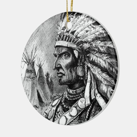 American Indian Chief Ornament (Links)