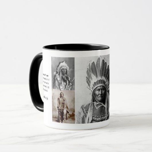 "American Indian Chieftains" Coffee Mok (Voorkant links)