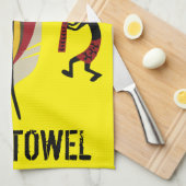 American Indian Feather Kokopelli Bar Towel Theedoek (Quarter Fold)