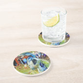 American Indian Pow Wow Dancer Zandsteen Onderzetter (Zijkant)