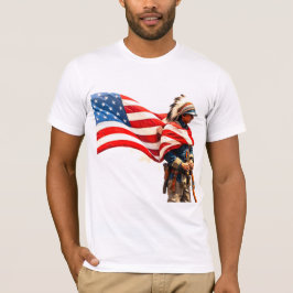 american indian soldier t-shirt