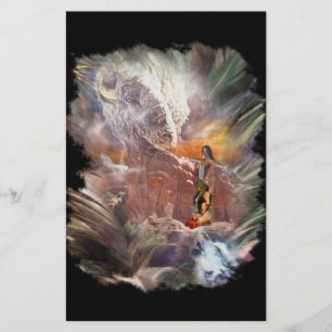 American Indian Wedding Night Vignette Briefpapier