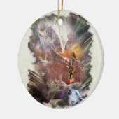 American Indian Wedding Night Vignette Keramisch Ornament (Links)