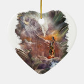 American Indian Wedding Night Vignette Keramisch Ornament (Achterkant)