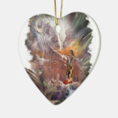 American Indian Wedding Night Vignette Keramisch Ornament (Links)