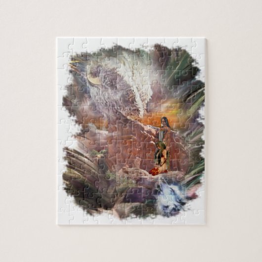 American Indian Wedding Night Vignette Legpuzzel (Verticaal)