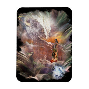 American Indian Wedding Night Vignette Magneet
