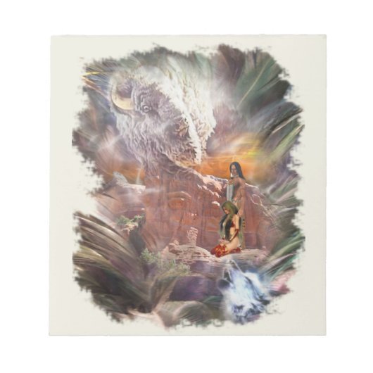 American Indian Wedding Night Vignette Notitieblok (Voorkant)