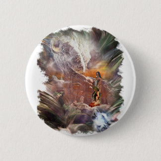 American Indian Wedding Night Vignette Ronde Button 5,7 Cm