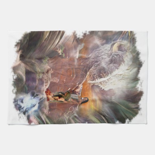 American Indian Wedding Night Vignette Theedoek (Horizontaal)