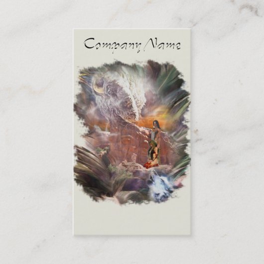 American Indian Wedding Night Vignette Visitekaartje (Voorkant)