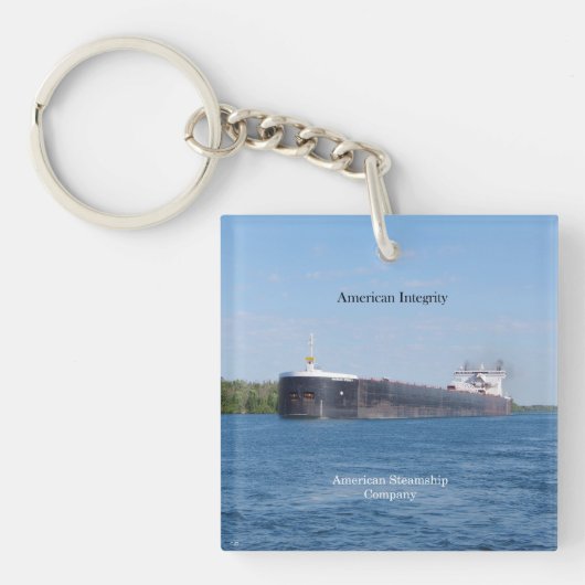 American Integrity acrylkey chain Sleutelhanger (Voorkant)
