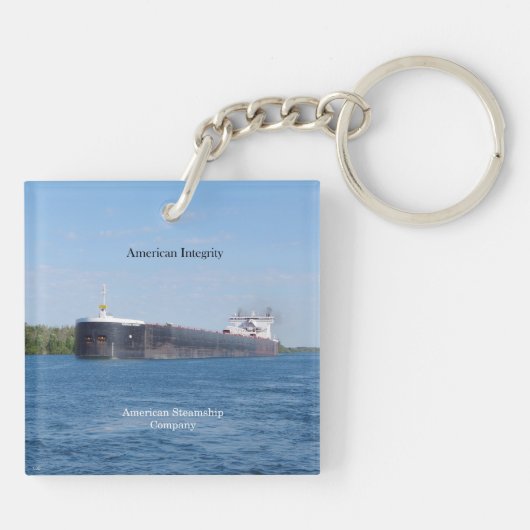 American Integrity acrylkey chain Sleutelhanger (Achterkant)