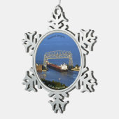 American Integrity Duluth ball/snowflake ornamke Tin Sneeuwvlok Ornament (Rechts)