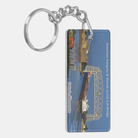 American Integrity Duluth rect. acryl key chain Sleutelhanger (Voorkant Links)