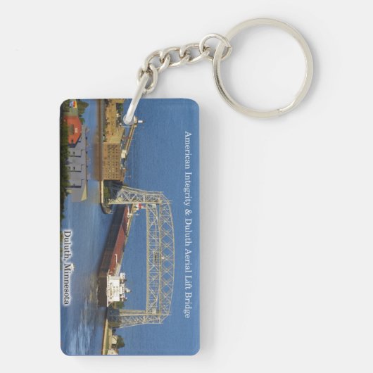 American Integrity Duluth rect. acryl key chain Sleutelhanger (achterkant)