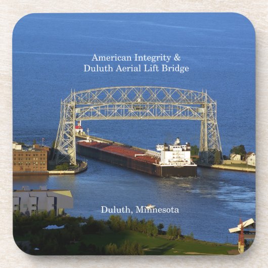 American Integrity in Duluth 6 plastic onderzetter (Voorkant)