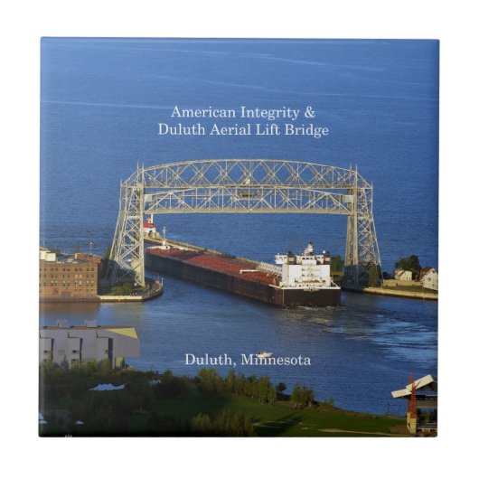 American Integrity in Duluth tile Tegeltje (Voorkant)