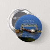 American Integrity in Duluth-toets Ronde Button 5,7 Cm (Voorkant /achterkant)