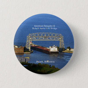 American Integrity in Duluth-toets Ronde Button 5,7 Cm