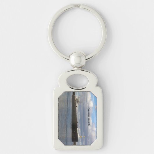 American Integrity metal key chain Sleutelhanger (Voorkant)