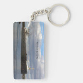 American Integrity rechthoekige sleutelketen Sleutelhanger (achterkant)