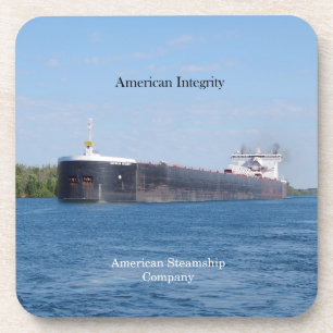American Integrity set of 6 plastic onderzetters