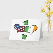American Irish Hearts Kaart (Gele Bloem)
