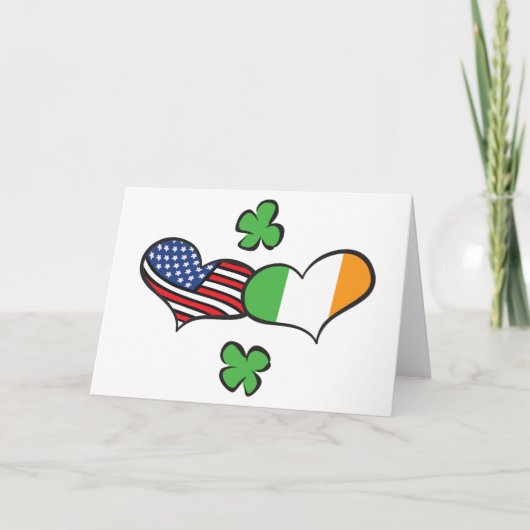 American Irish Hearts Kaart (Voorkant)