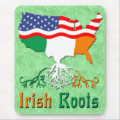 American Irish Roots Mousemat Muismat (Voorkant)