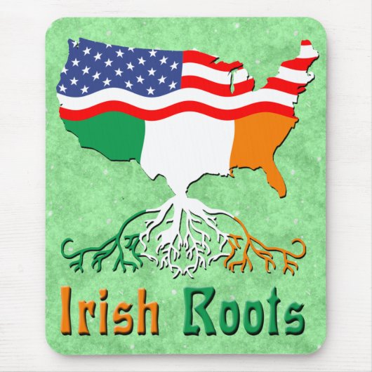American Irish Roots Mousemat Muismat (Voorkant)