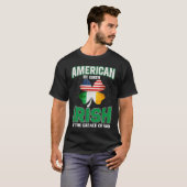 American Irish Shamrock Lucky St Patricks Day Men T-shirt (Voorkant volledig)