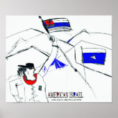 AMERICAN ISRAEL POSTER (Voorkant)