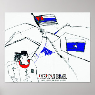 AMERICAN ISRAEL POSTER