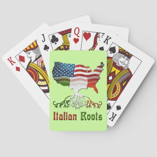 American Italiaanse rots die kaarten spelen (Achterkant)