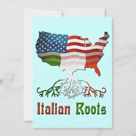 American Italiaanse rots Invitation Kaart (Voorkant)