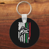 American Italian B Fishing Flag For Fisherman Ital Sleutelhanger (Voorkant)