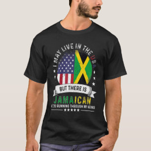 American Jamaican Home in US Patriot American Jama T-shirt
