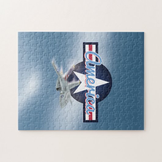 American Jet Fighter Legpuzzel (Horizontaal)