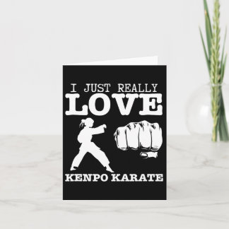 American Kenpo Girl Coach Ik hou echt van Kenpo Kaart