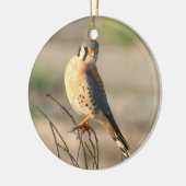 American Kestel Keramisch Ornament (Links)