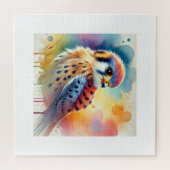 American Kestrel 160724AREF106 - Watercolor Legpuzzel (Horizontaal)