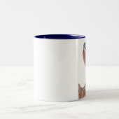 American Kestrel, Amerikaanse Kestrel Tweekleurige Koffiemok (Center)