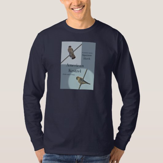 American Kestrel (Falco sparverius) Objecten T-shirt (Voorkant)