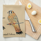 American Kestrel Falcon Theedoek (Quarter Fold)